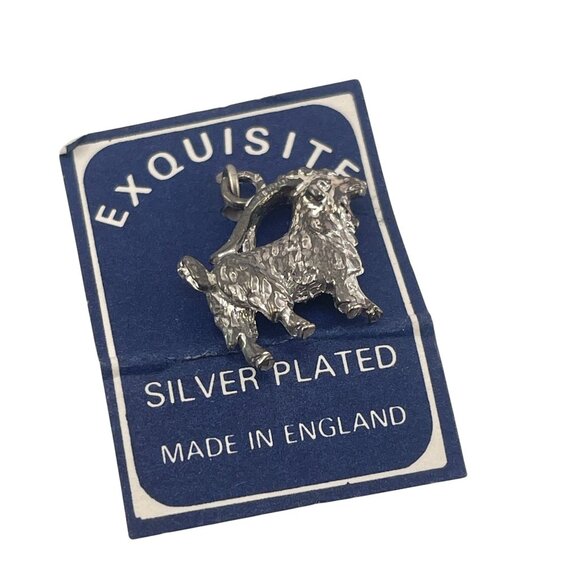 Exquisite Silver Plated Goat Charm Made In England Gift for Goat Lover - Picture 1 of 6